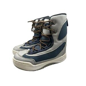 Vision Snowboard Boots Woman’s US 6 Gray & Blue Lace Up Snow Outdoor